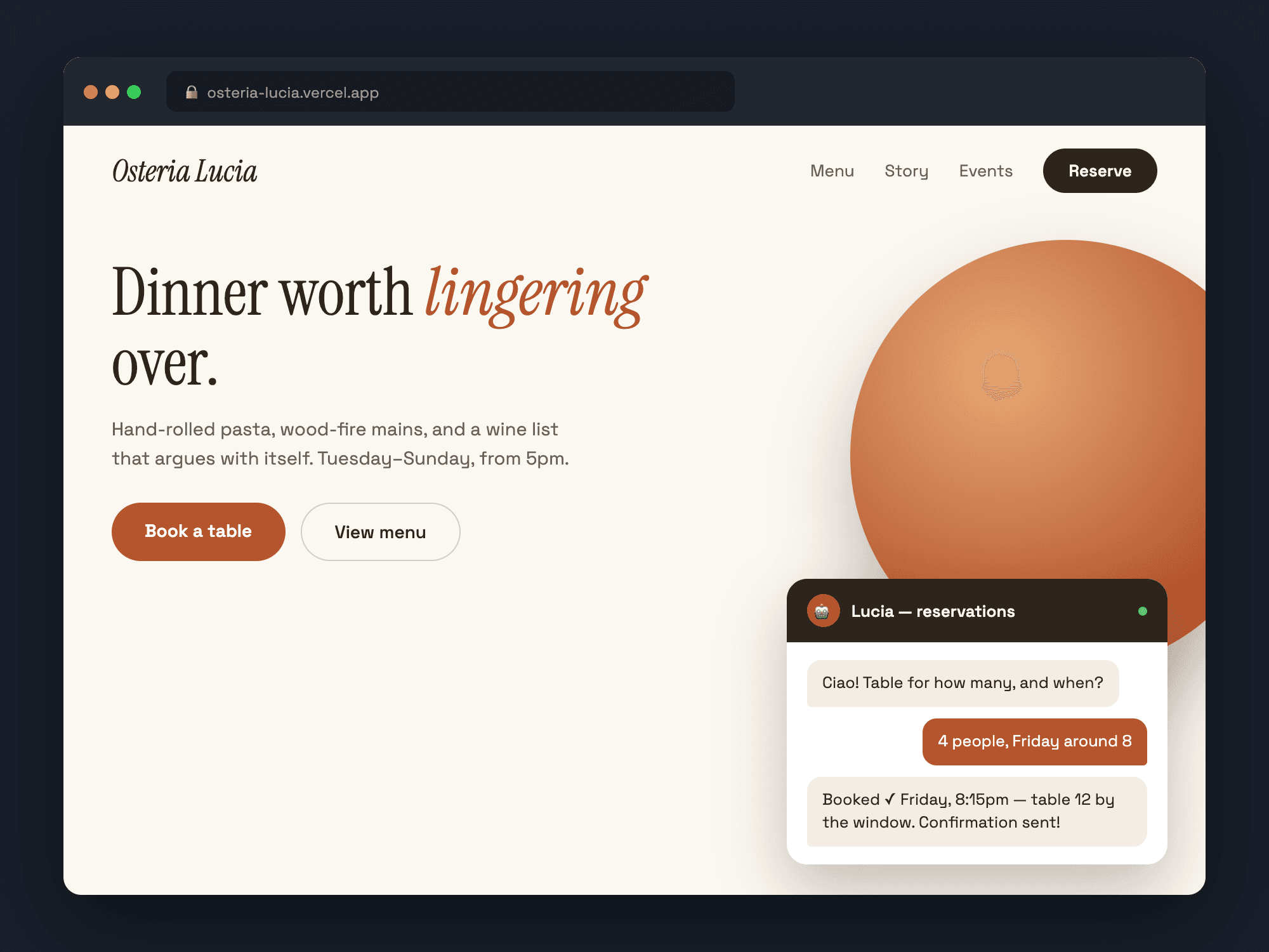 A week-two web app, live on the internet